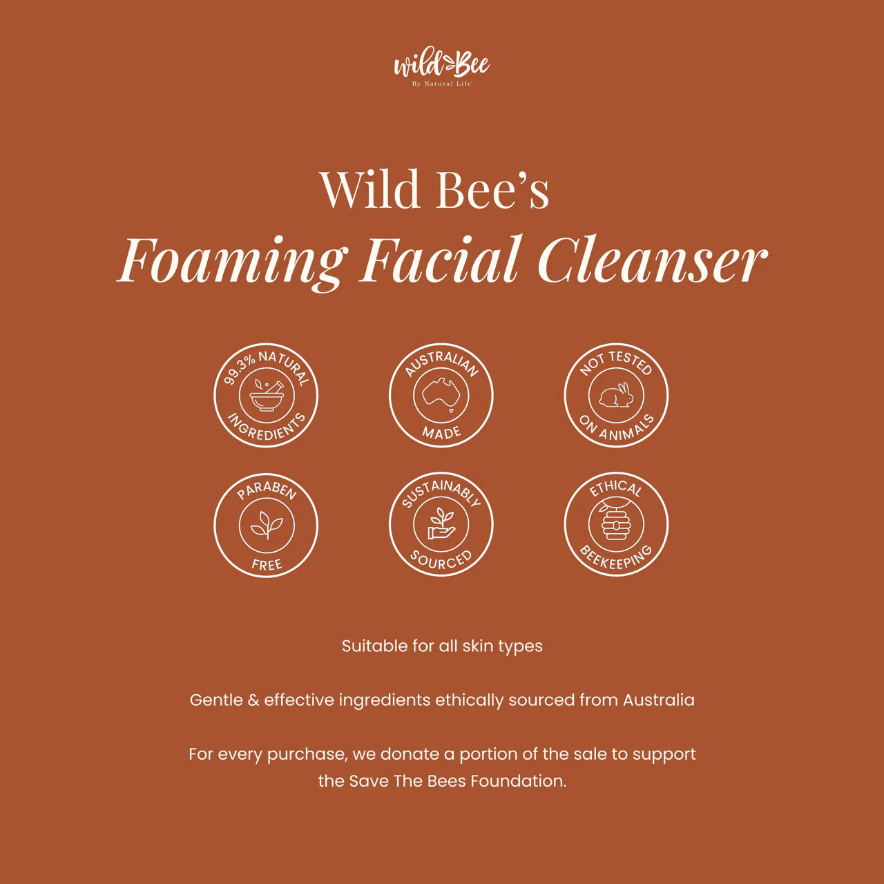 Wild Bee Foaming Facial Cleanser