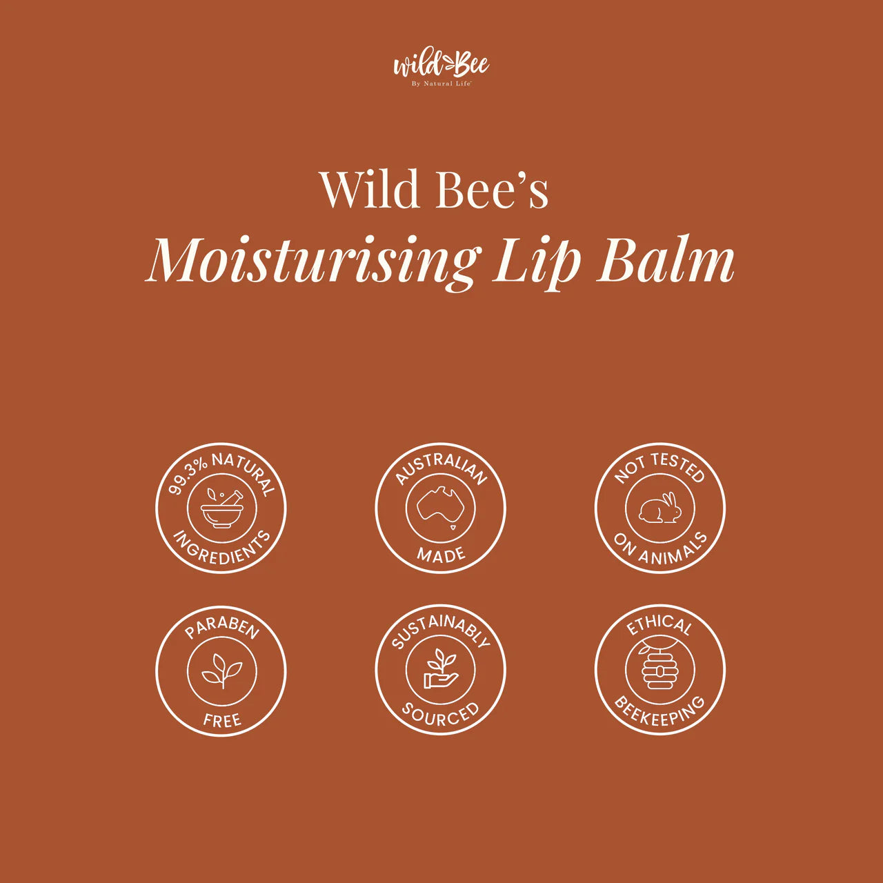 Wild Bee Moisturising Lip Balm SPF 15+