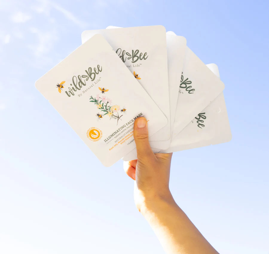 Wild Bee Illuminating Face Mask 5 PACK