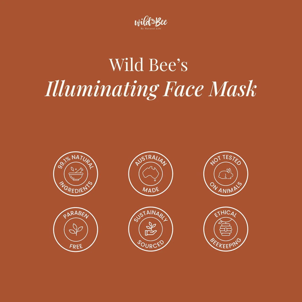 Wild Bee Illuminating Face Mask 5 PACK